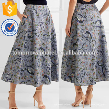 Новая мода печатных жаккарда юбка-Миди дем/дом Производство Оптовая продажа женской одежды (TA5109S)
